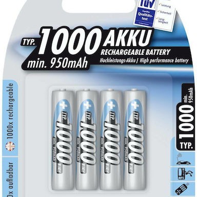 Ansmann Επαναφορτιζόμενες Μπαταρίες AAA Ni-MH 1000mAh 1.2V 4τμχ