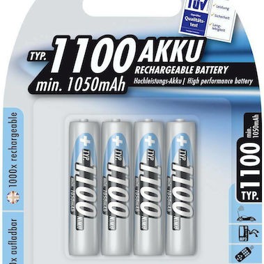 Ansmann Επαναφορτιζόμενες Μπαταρίες AAA Ni-MH 1100mAh 1.2V 4τμχ