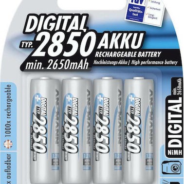 Ansmann Digital Επαναφορτιζόμενες Μπαταρίες AA Ni-MH 2850mAh 1.2V 4τμχ