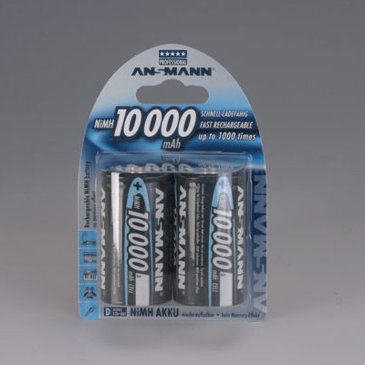 Ansmann Επαναφορτιζόμενες Μπαταρίες D Ni-MH 10000mAh 1.2V 2τμχ