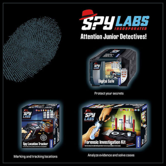 Kosmos Σετ Ψηφιακο Χρηματοκιβωτιο Detective Εκπαιδευτικό Παιχνίδι Πειράματα για 6+ Ετών