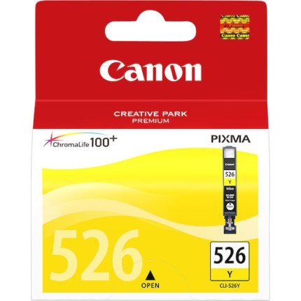 Canon CLI-526 Γνήσιο Μελάνι Εκτυπωτή InkJet Κίτρινο (4543B001)