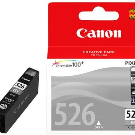 Canon CLI-526 Γνήσιο Μελάνι Εκτυπωτή InkJet Γκρι (4544B001)