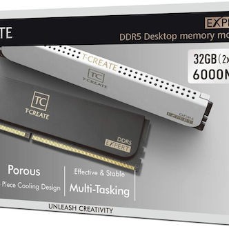 TeamGroup T-Create Expert DDR5 32GB RAM με 2x16GB Modules και Ταχύτητα 6000 για Desktop
