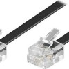 Goobay Τηλεφωνικό Καλώδιο RJ11 6P4C 3m Μαύρο (50317)