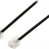 Goobay Τηλεφωνικό Καλώδιο RJ11 6P4C 3m Μαύρο (50317)