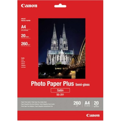 Canon SG-201 Φωτογραφικό Χαρτί Plus A4 (21x30) 260gr/m² για Εκτυπωτές Inkjet 20 Φύλλα