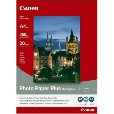 Canon SG-201 Φωτογραφικό Χαρτί Plus A4 (21x30) 260gr/m² για Εκτυπωτές Inkjet 20 Φύλλα