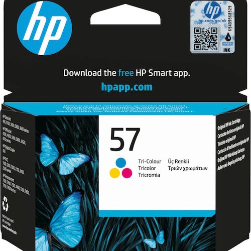 HP 57 Γνήσιο Μελάνι Εκτυπωτή InkJet Πολλαπλό (Color) (C6657AE)