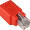 Goobay Μετατροπέας RJ-45 male σε RJ-45 female Κόκκινο (68912)