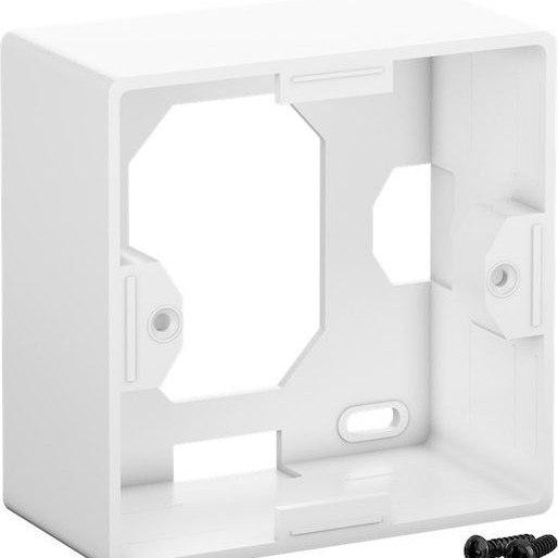 Goobay Εξωτερική Διπλή Πρίζα Δικτύου RJ45 Τύπου Cat6 σε Λευκό Χρώμα 68244