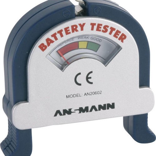 Ansmann AN20602 Αναλογικό Battery Tester με Πτυσσόμενη Υποδοχή