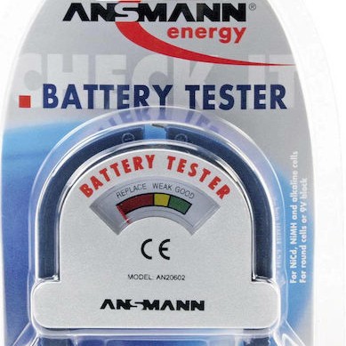 Ansmann AN20602 Αναλογικό Battery Tester με Πτυσσόμενη Υποδοχή