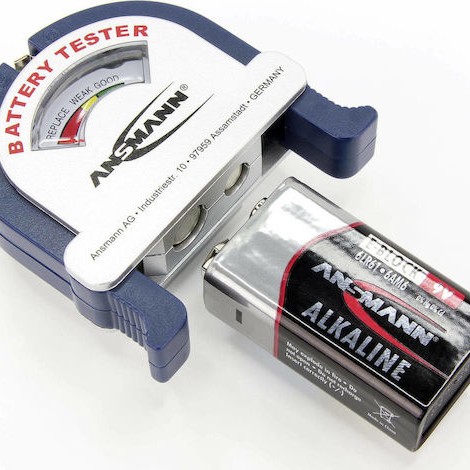 Ansmann AN20602 Αναλογικό Battery Tester με Πτυσσόμενη Υποδοχή