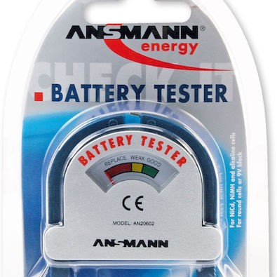 Ansmann AN20602 Αναλογικό Battery Tester με Πτυσσόμενη Υποδοχή