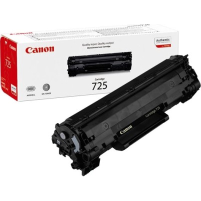 Canon 725 Γνήσιο Toner Laser Εκτυπωτή Μαύρο 1600 Σελίδων (3484B002)
