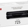 Canon 725 Γνήσιο Toner Laser Εκτυπωτή Μαύρο 1600 Σελίδων (3484B002)