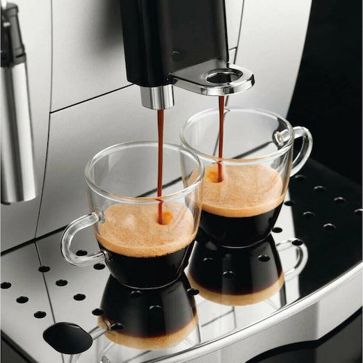 De'Longhi Magnifica S Αυτόματη Μηχανή Espresso 1450W Πίεσης 15bar με Μύλο Άλεσης Ασημί