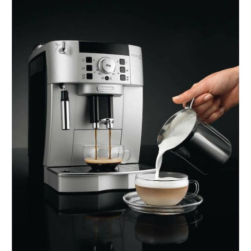 De'Longhi Magnifica S Αυτόματη Μηχανή Espresso 1450W Πίεσης 15bar με Μύλο Άλεσης Ασημί