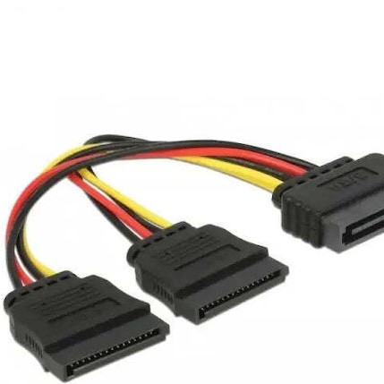 DeLock 15-Pin Sata - 15-Pin Sata Cable 0.15m Πολύχρωμο 60105