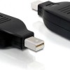 DeLock Μετατροπέας mini DisplayPort male σε DisplayPort female (65238)