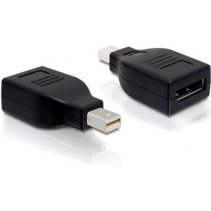 DeLock Μετατροπέας mini DisplayPort male σε DisplayPort female (65238)