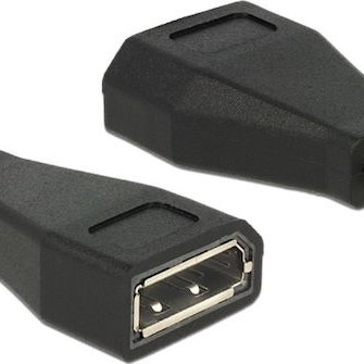 DeLock Μετατροπέας mini DisplayPort male σε DisplayPort female (65238)