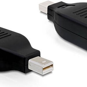 DeLock Μετατροπέας mini DisplayPort male σε DisplayPort female (65238)