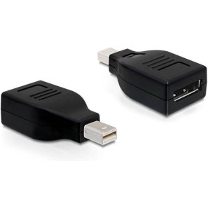 DeLock Μετατροπέας mini DisplayPort male σε DisplayPort female (65238)