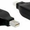 DeLock Μετατροπέας mini DisplayPort male σε DisplayPort female (65238)