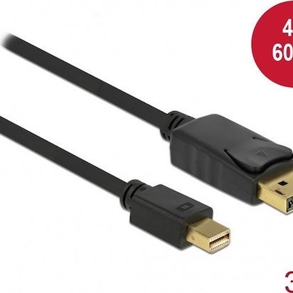 DeLock DisplayPort Cable DisplayPort male - mini DisplayPort male 3m (82699)