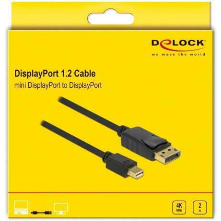 DeLock DisplayPort Cable DisplayPort male - mini DisplayPort male 1.8m (82438)