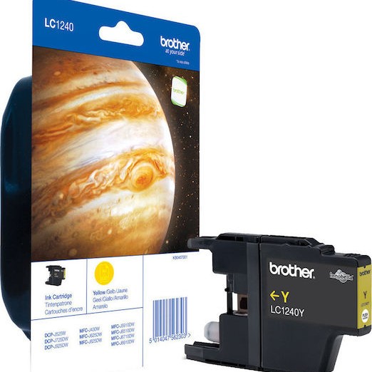 Brother LC1240 Γνήσιο Μελάνι Εκτυπωτή InkJet Κίτρινο (LC-1240Y)