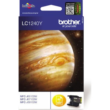 Brother LC1240 Γνήσιο Μελάνι Εκτυπωτή InkJet Κίτρινο (LC-1240Y)