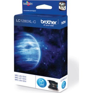 Brother LC1280XL Γνήσιο Μελάνι Εκτυπωτή InkJet Κυανό (LC-1280XLC)