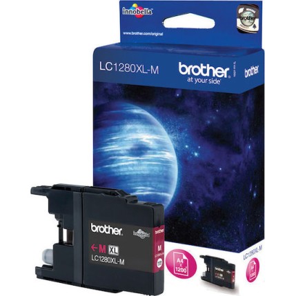 Brother LC1280XL Γνήσιο Μελάνι Εκτυπωτή InkJet Ματζέντα (LC-1280XLM)