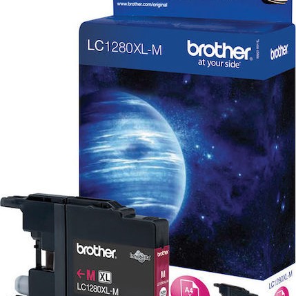 Brother LC1280XL Γνήσιο Μελάνι Εκτυπωτή InkJet Ματζέντα (LC-1280XLM)