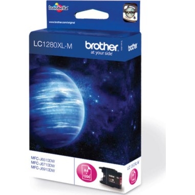 Brother LC1280XL Γνήσιο Μελάνι Εκτυπωτή InkJet Ματζέντα (LC-1280XLM)