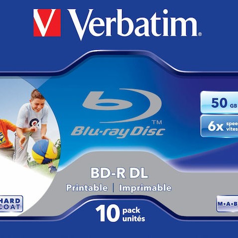 Verbatim Εγγράψιμα BD-R 6x Printable 50GB 10τμχ
