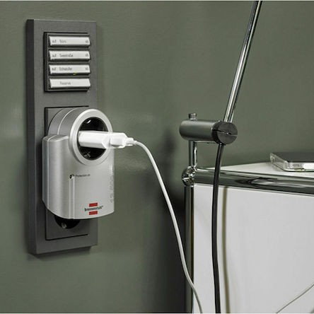 Brennenstuhl Μονόπριζο Ασφαλείας Ασημί