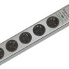 Brennenstuhl Πολύπριζο Ασφαλείας 5 Θέσεων με Διακόπτη και Καλώδιο 2.5m Ασημί