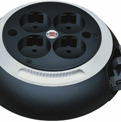 Brennenstuhl Comfort-Line H05VV-F 3G1,5 Μπαλαντέζα Καρούλι Κλειστού Τύπου 4 Θέσεων με Καλώδιο 3m Διατομή 3 x 1.5mm² και Γείωση