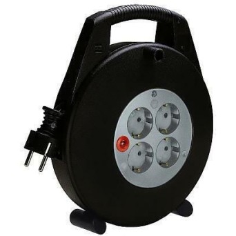 Brennenstuhl Vario Line Μπαλαντέζα Καρούλι Κλειστού Τύπου 4 Θέσεων με Καλώδιο 15m Διατομή 3 x 1.5mm² και Γείωση