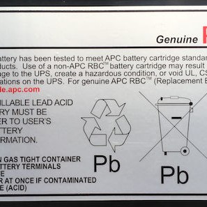 APC Replacement Cartridge 43 Μπαταρία UPS με Χωρητικότητα 8Ah και Τάση 12V