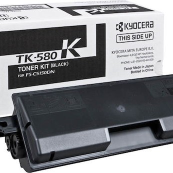 Kyocera TK-580K Γνήσιο Toner Laser Εκτυπωτή Μαύρο 3500 Σελίδων (1T02KT0NL0)
