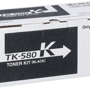 Kyocera TK-580K Γνήσιο Toner Laser Εκτυπωτή Μαύρο 3500 Σελίδων (1T02KT0NL0)
