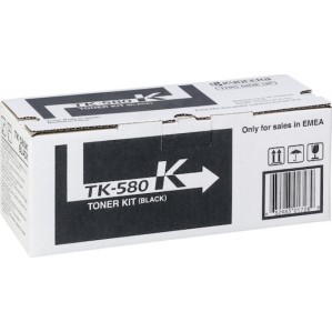 Kyocera TK-580K Γνήσιο Toner Laser Εκτυπωτή Μαύρο 3500 Σελίδων (1T02KT0NL0)