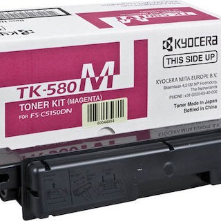 Kyocera TK-580M Γνήσιο Toner Laser Εκτυπωτή Ματζέντα 2800 Σελίδων (1T02KTBNL0)