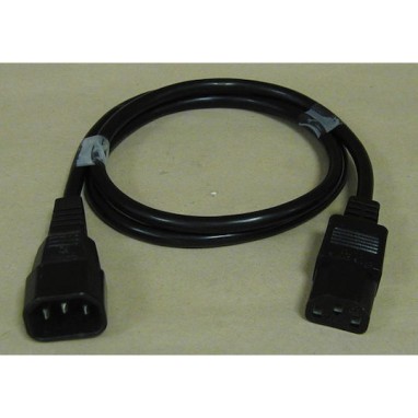 Goobay IEC C13 - IEC C14 Cable 2m Μαύρο 50081