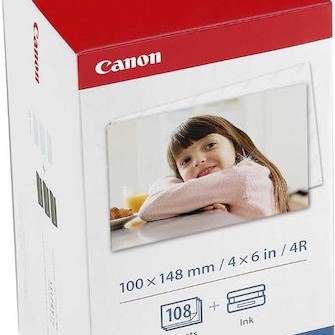 Canon KP-108IN Φωτογραφικό Χαρτί Selphy CP A6 (10x15) για Εκτυπωτές Θερμικής Εξάχνωσης/Μεταφοράς 108 Φύλλα